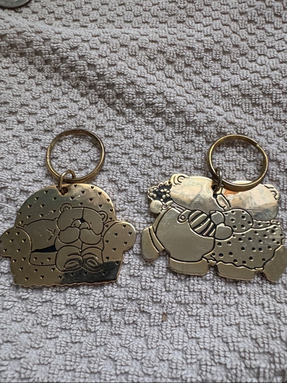 Vintage key rings
